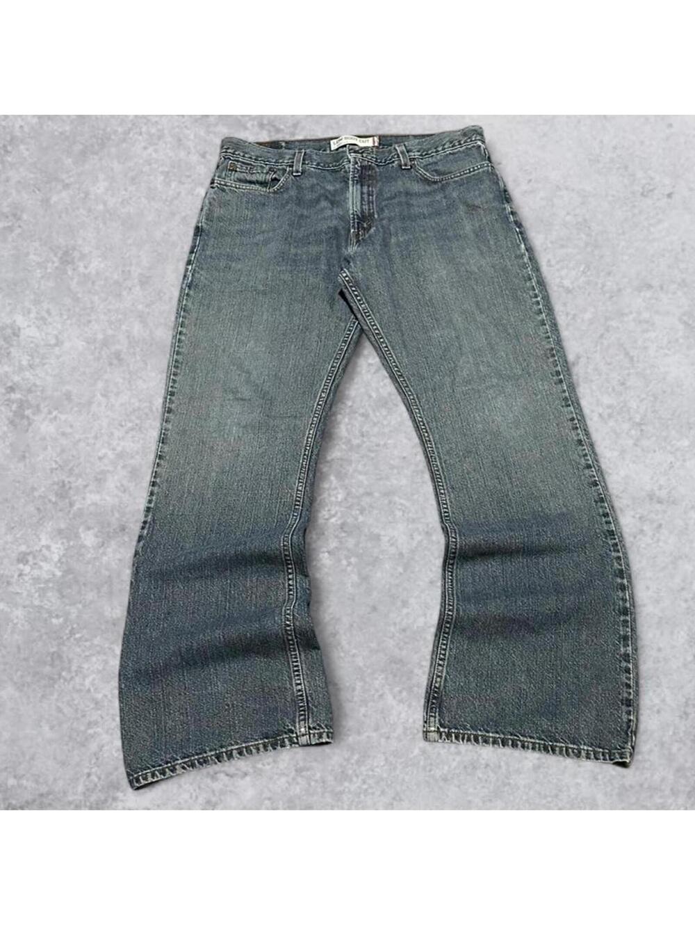 Vintage Y2K Levi’s 527 Low Bootcut Distressed Jeans - 36x32